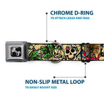 Dog Bone Seatbelt Buckle Collar - Trust No One Tan