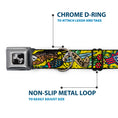 Load image into Gallery viewer, Dog Bone Seatbelt Buckle Collar - Truth and Justice Yellow