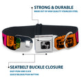 Load image into Gallery viewer, Dog Bone Seatbelt Buckle Collar - Tapes Multi Neon