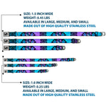 Dog Bone Seatbelt Buckle Collar - TJ-Fairy Blue Hair