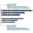 Load image into Gallery viewer, Dog Bone Seatbelt Buckle Collar - Truth and Justice Blue