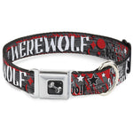 Dog Bone Seatbelt Buckle Collar - Team Werewolf
