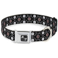 Load image into Gallery viewer, Dog Bone Seatbelt Buckle Collar - Tapestry 1 Black