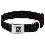 Dog Bone Seatbelt Buckle Collar - Tread Plate Black/Gray