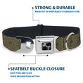 Load image into Gallery viewer, Dog Bone Seatbelt Buckle Collar - Tapestry Charcoal/Olive