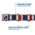 Load image into Gallery viewer, Dog Bone Seatbelt Buckle Collar - Tartan Plaid Khaki/Blues/Red