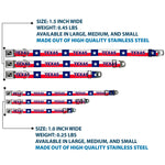 Dog Bone Seatbelt Buckle Collar - Texas Flag/TEXAS
