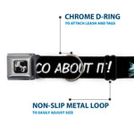 Dog Bone Seatbelt Buckle Collar - Taco Cat I DON'T WANT TO TACO 'BOUT IT