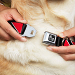 Dog Bone Seatbelt Buckle Collar - Trinidad & Tobago Flags/Black Block