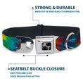 Load image into Gallery viewer, Dog Bone Seatbelt Buckle Collar - Tie Dye Swirl Multi Color