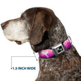 Load image into Gallery viewer, Dog Bone Seatbelt Buckle Collar - Unicorn Sparkles Purple/Pink