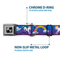 Load image into Gallery viewer, Dog Bone Seatbelt Buckle Collar - Unicorns/Rainbows/Stars Blue/Purple
