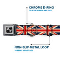 Load image into Gallery viewer, Dog Bone Seatbelt Buckle Collar - Vintage United Kingdom Flags
