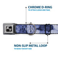 Load image into Gallery viewer, Dog Bone Seatbelt Buckle Collar - Vivid Floral Collage2 Blues