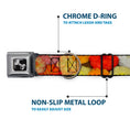 Load image into Gallery viewer, Dog Bone Seatbelt Buckle Collar - Vivid Floral Collage2 Yellows/Pinks/Oranges