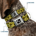 Load image into Gallery viewer, Buckle-Down Seatbelt Buckle Dog Collar - Vivid Marijuana Nugs2 Stacked
