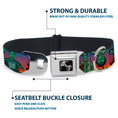 Load image into Gallery viewer, Dog Bone Seatbelt Buckle Collar - Walking Zombies