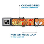Dog Bone Seatbelt Buckle Collar - Waffle/Chicken Poses