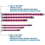 Dog Bone Seatbelt Buckle Collar - Wyoming Flags