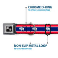 Load image into Gallery viewer, Dog Bone Seatbelt Buckle Collar - Wyoming Flags