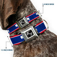 Load image into Gallery viewer, Dog Bone Seatbelt Buckle Collar - Wyoming Flags Bison Silhouette
