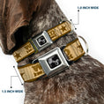 Load image into Gallery viewer, Dog Bone Seatbelt Buckle Collar - WANTED-DEAD OR ALIVE/Star Tans