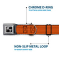 Load image into Gallery viewer, Dog Bone Seatbelt Buckle Collar - Wood Grain2 Horizontal Reddish Brown