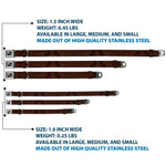 Dog Bone Seatbelt Buckle Collar - Wood Grain Walnut
