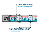 Dog Bone Seatbelt Buckle Collar - Washington License Plate NATIVE