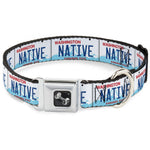 Dog Bone Seatbelt Buckle Collar - Washington License Plate NATIVE