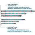Load image into Gallery viewer, Dog Bone Seatbelt Buckle Collar - WASHINGTON Mountain Range Turquoise/White/Red