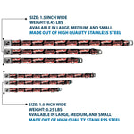 Dog Bone Seatbelt Buckle Collar - BACON Baseball Script