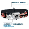 Load image into Gallery viewer, Dog Bone Seatbelt Buckle Collar - BACON Baseball Script