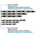 Load image into Gallery viewer, Dog Bone Seatbelt Buckle Collar - YOLO Black/Multi Color