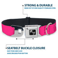 Load image into Gallery viewer, Dog Bone Seatbelt Buckle Collar - YOUNG WILD AND FREE Pink/White/Blue/Yellow/Green