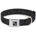 Load image into Gallery viewer, Dog Bone Seatbelt Buckle Collar - Zebra 2 Black/Gray