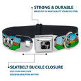 Load image into Gallery viewer, Dog Bone Seatbelt Buckle Collar - Zebra Cartoon