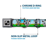 Dog Bone Seatbelt Buckle Collar - Zebra Cartoon