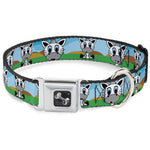 Dog Bone Seatbelt Buckle Collar - Zebra Cartoon