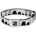 Load image into Gallery viewer, Dog Bone Seatbelt Buckle Collar - Zebra Poops Off-White/Black