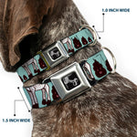 Dog Bone Seatbelt Buckle Collar - Zebra Poops Color