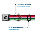 Load image into Gallery viewer, Dog Bone Seatbelt Buckle Collar - Zarape1 Horizontal Red/White/Green
