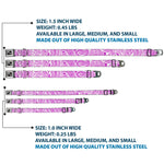 Dog Bone Seatbelt Buckle Collar - Bandana/Skulls White/Purple