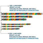 Dog Bone Seatbelt Buckle Collar - BD Tie Dye13