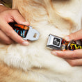Load image into Gallery viewer, Dog Bone Seatbelt Buckle Collar - Beach Tags Stacked Brick Wall/Beach Scenes