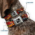Load image into Gallery viewer, Dog Bone Seatbelt Buckle Collar - Beach Tags/Paint Splatter Brick Wall/Beach Scenes