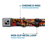 Dog Bone Seatbelt Buckle Collar - Beach Tags/Paint Splatter Brick Wall/Beach Scenes