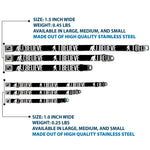 Dog Bone Seatbelt Buckle Collar - Bigfoot Silhouette I BELIEVE Black/Gray/White