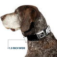Load image into Gallery viewer, Dog Bone Seatbelt Buckle Collar - Bigfoot Silhouette I BELIEVE Black/Gray/White
