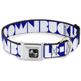 Load image into Gallery viewer, Dog Bone Seatbelt Buckle Collar - BUCKLE-DOWN Shapes Blue/White